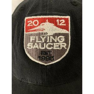Flying Saucer‎ Preowned Cap 2012 Est. 1995  Snapback OSFM Black Hat